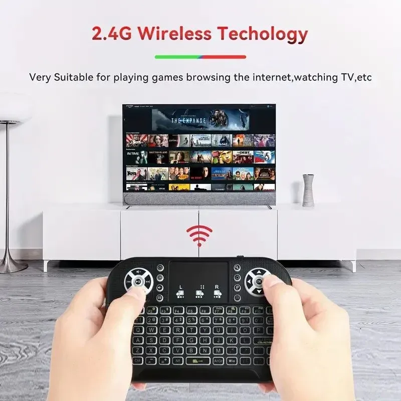 GearUP MK20 2.4GHz + Wireless Dual Mode RGB Backlit Rechargeable Mini Portable Keyboard With Touchpad - Image 3