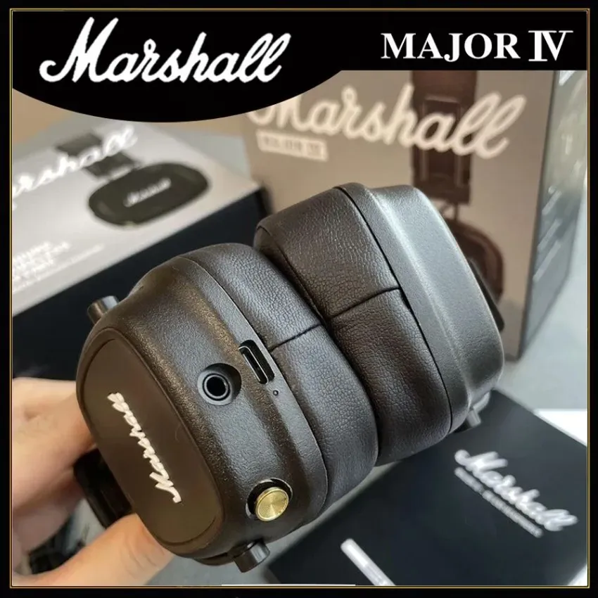 Marshall Major IV 4 Wireless Bluetooth Headphones Classic Earphones Deep Bass Foldable Pop Rock Retro Music Microphone Headset