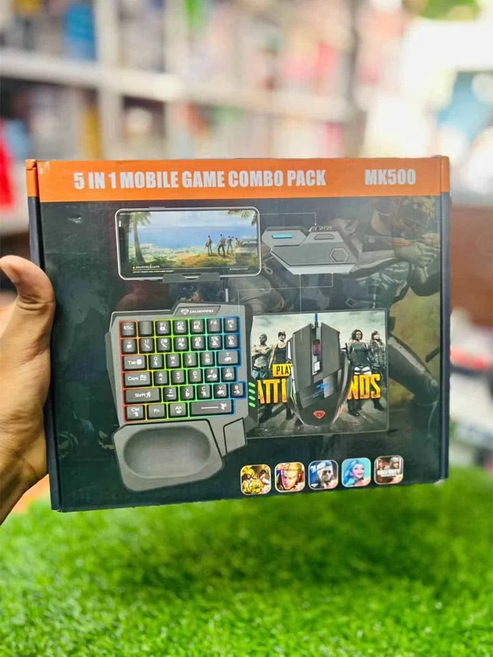 5 In 1 Combo Gaming Keyboard And Mouse Wireless Bluetooth For PC Smartphone PUBG Mobile Game Accessories 5 In 1 Combo Gaming Keyboard And Mouse Wireless Bluetooth For PC Smartphone PUBG Mobile Game Accessories