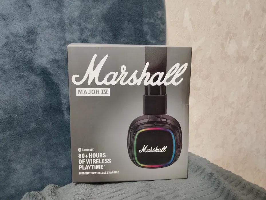 Marshall Major IV 4 Wireless Bluetooth Headphones Classic Earphones Deep Bass Foldable Pop Rock Retro Music Microphone Headset - Image 2