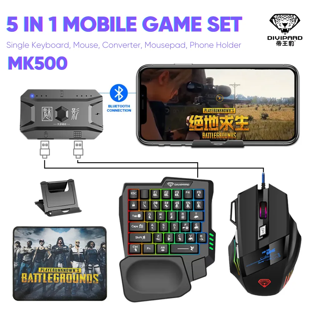 5 In 1 Combo Gaming Keyboard And Mouse Wireless Bluetooth For PC Smartphone PUBG Mobile Game Accessories 5 In 1 Combo Gaming Keyboard And Mouse Wireless Bluetooth For PC Smartphone PUBG Mobile Game Accessories - Image 4